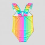 Back flat-lay rainbow stripes racerback