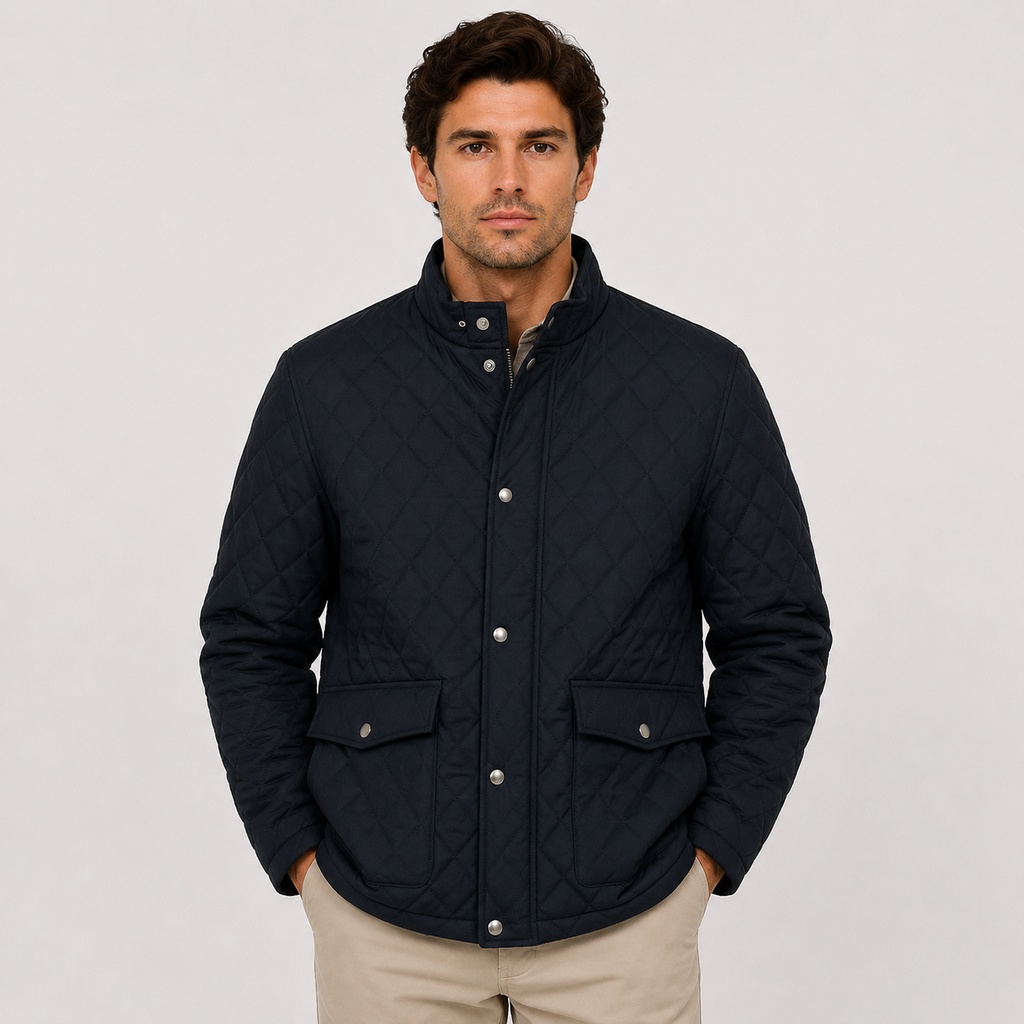 Men’s Classic Quilted Jacket – OEM Diamond-Quilt Outerwear Manufacturer | Northern Garment