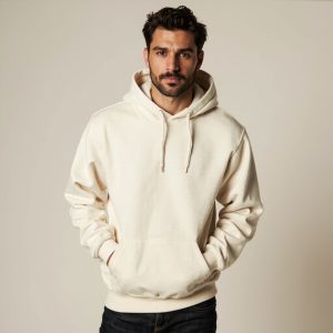 Heavyweight Pullover Hoodie in Cream - OEM/ODM apparel