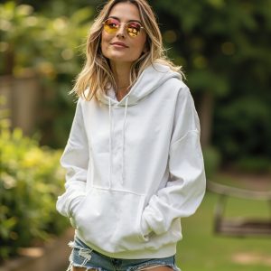 Lightweight Summer Pullover in White - OEM/ODM apparel