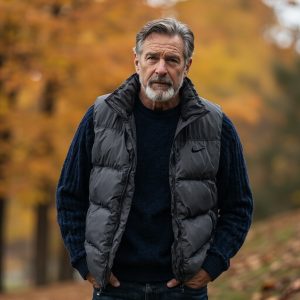 Lightweight Down Vest in Charcoal - OEM/ODM apparel